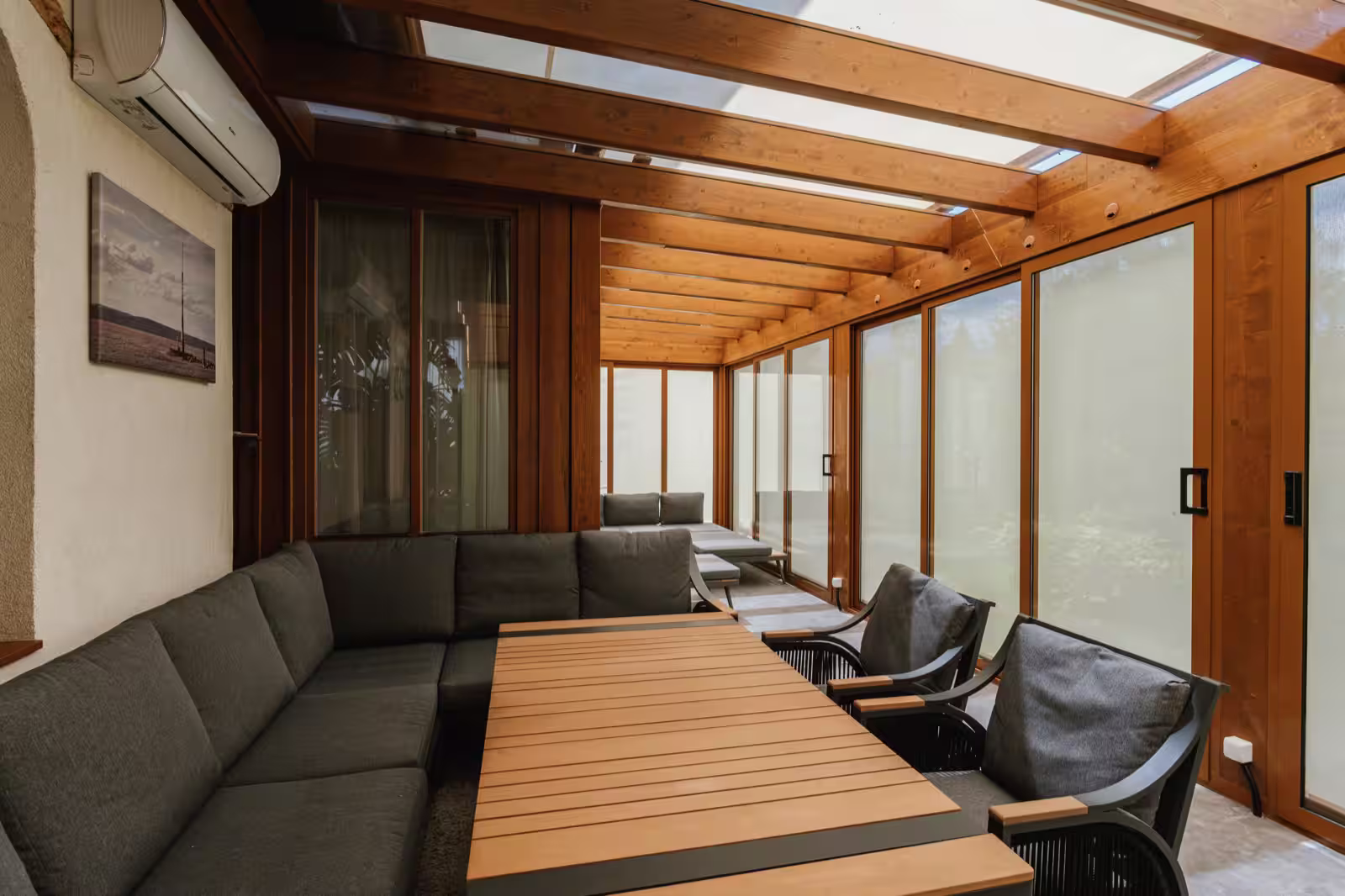 Moderná drevená zimná záhrada Wood Garden Miláno — Malacky