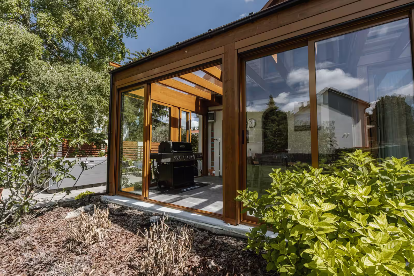 Drevená zimná záhrada Wood Garden Miláno — realizácia 6