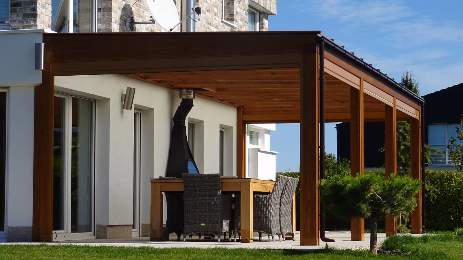Drevená pergola Miláno — realizácia 11