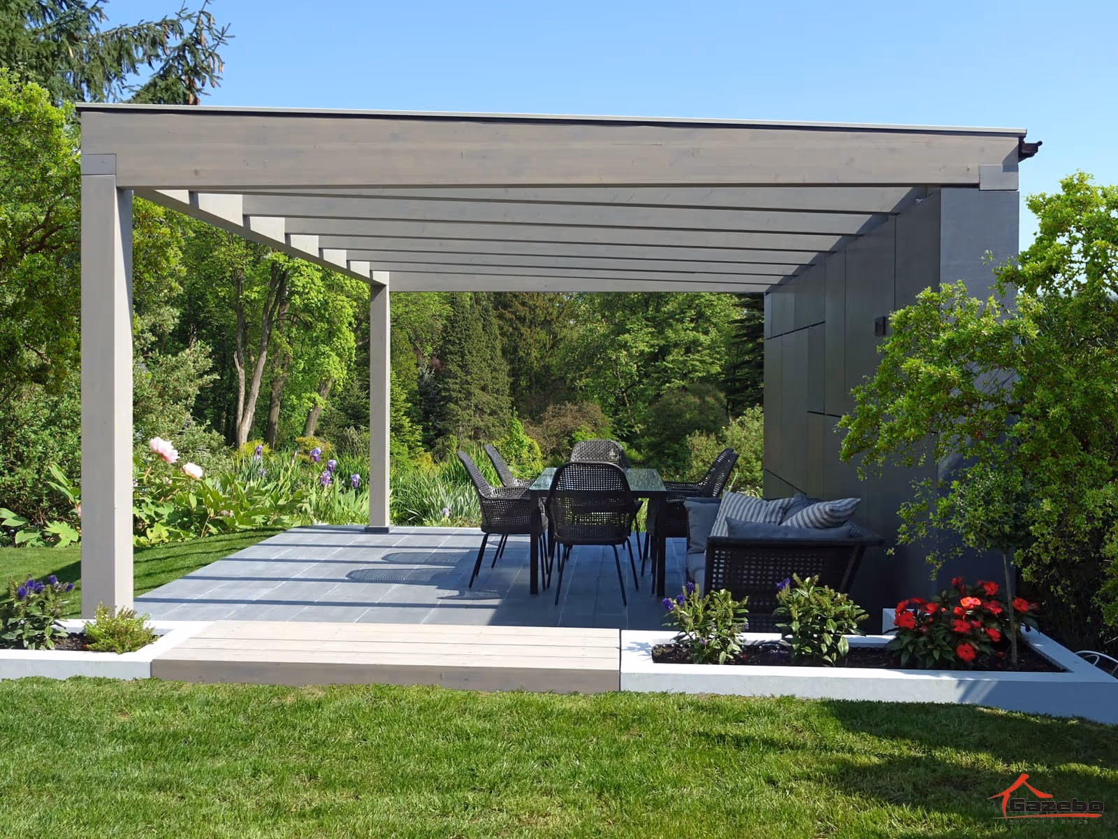 Drevená pergola Miláno — realizácia 14