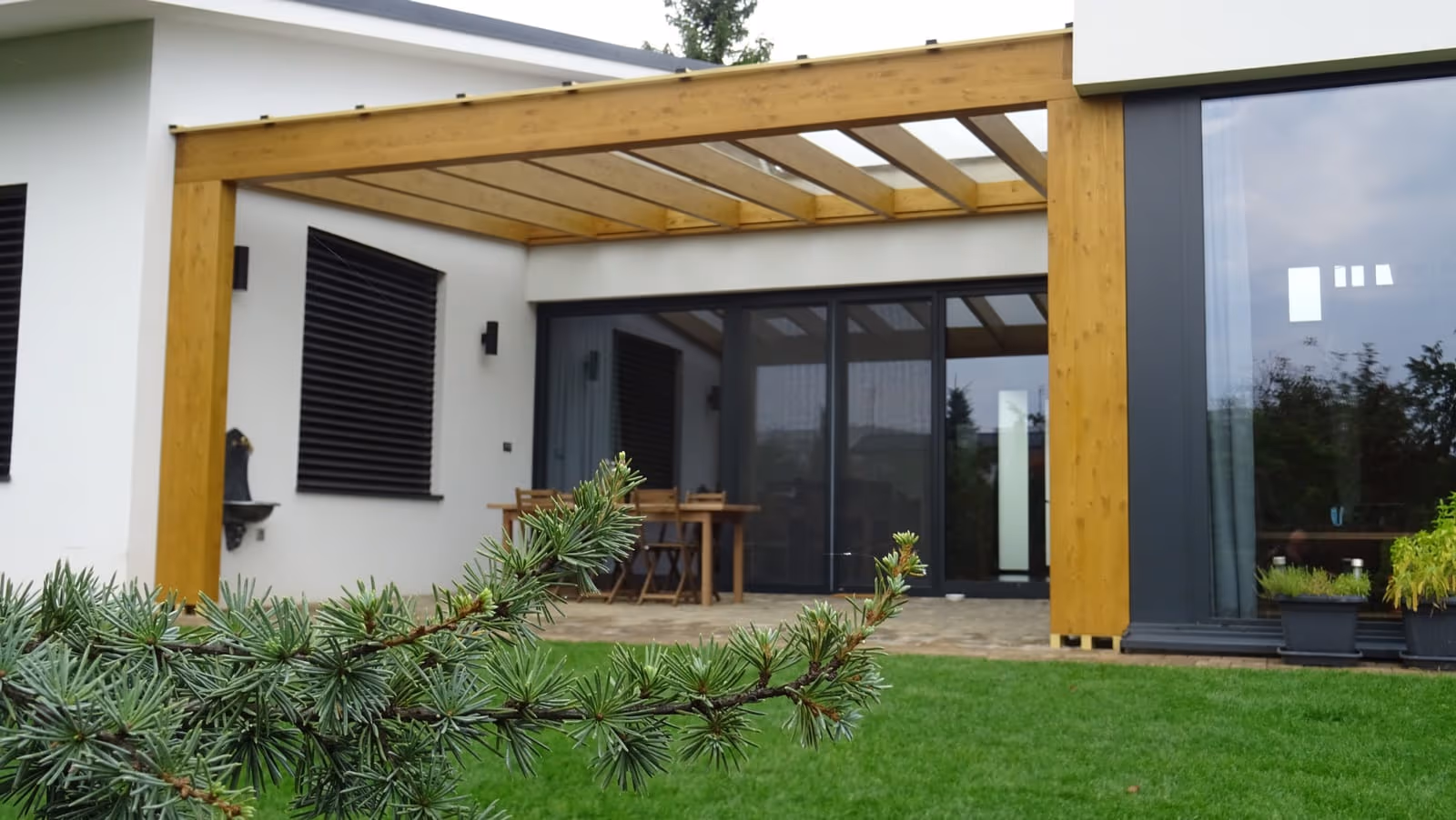 Drevená pergola Miláno — realizácia 15