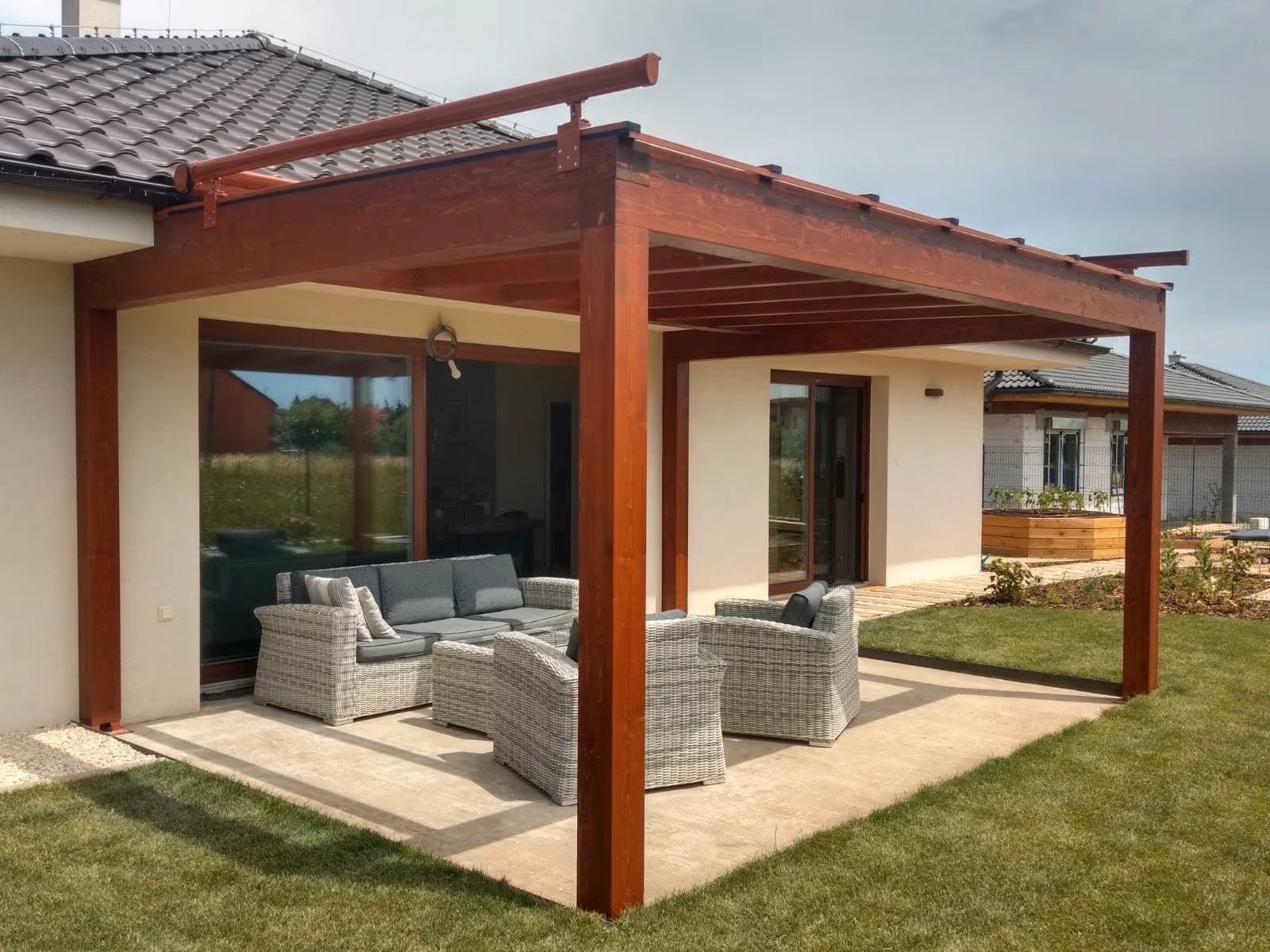 Drevená pergola Miláno — realizácia 20