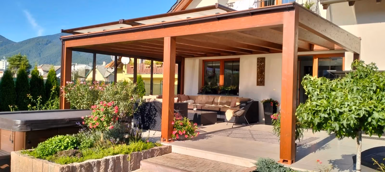Drevená pergola Miláno — realizácia 24