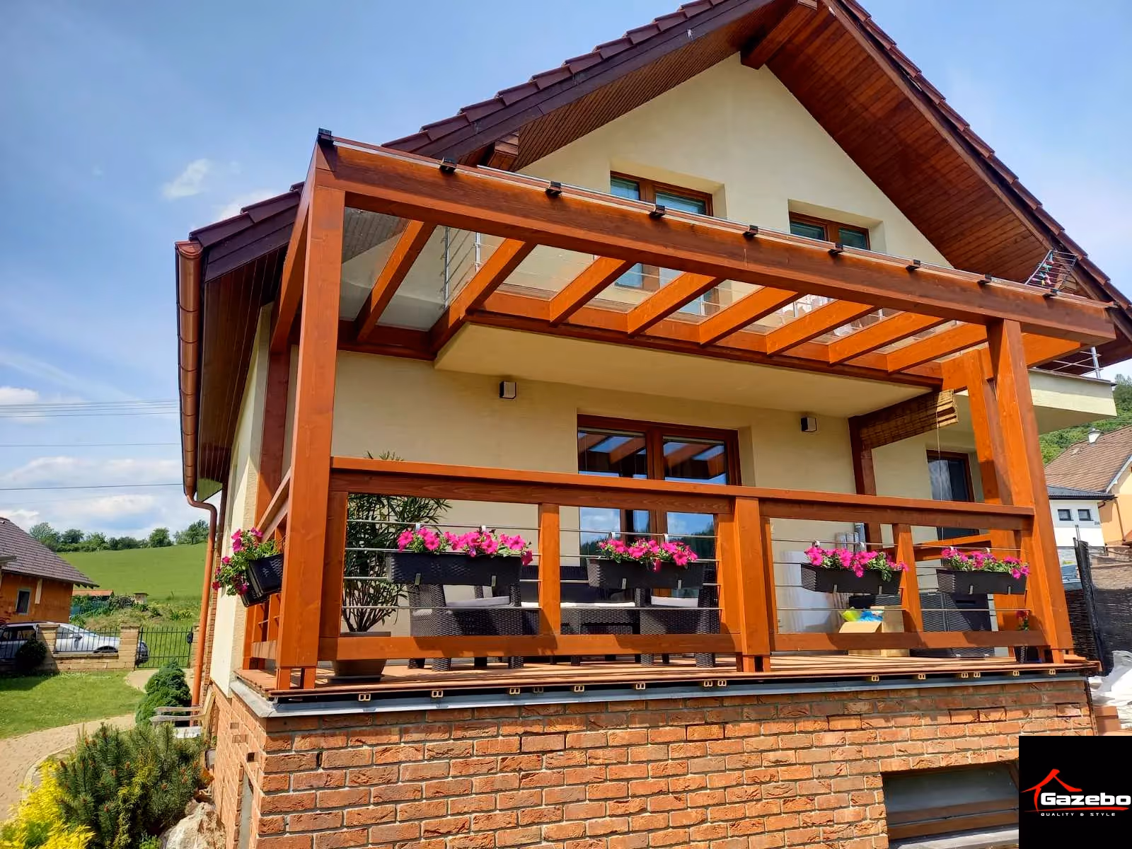 Drevená pergola Miláno — realizácia 25