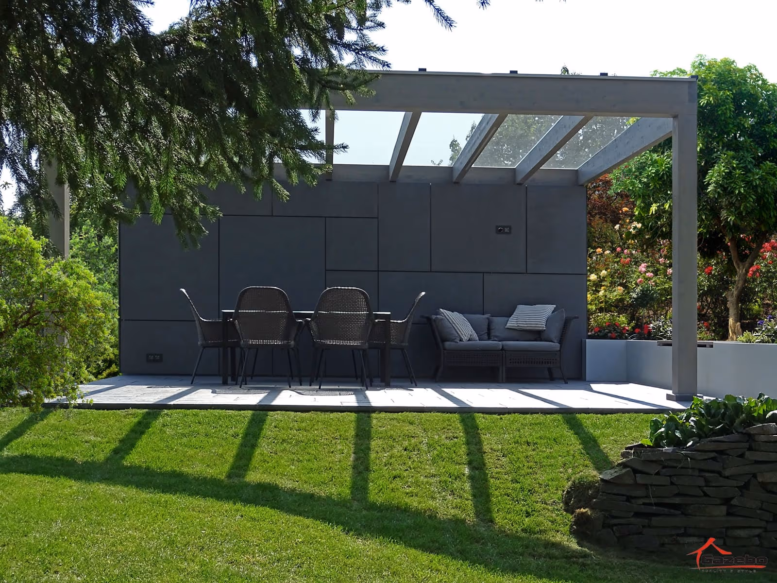 Drevená pergola Miláno — realizácia 5