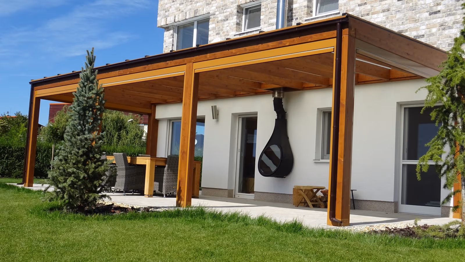 Drevená pergola Miláno — realizácia 7