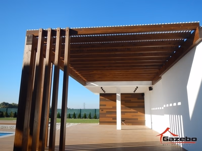 Drevená pergola Monaco — realizácia 7