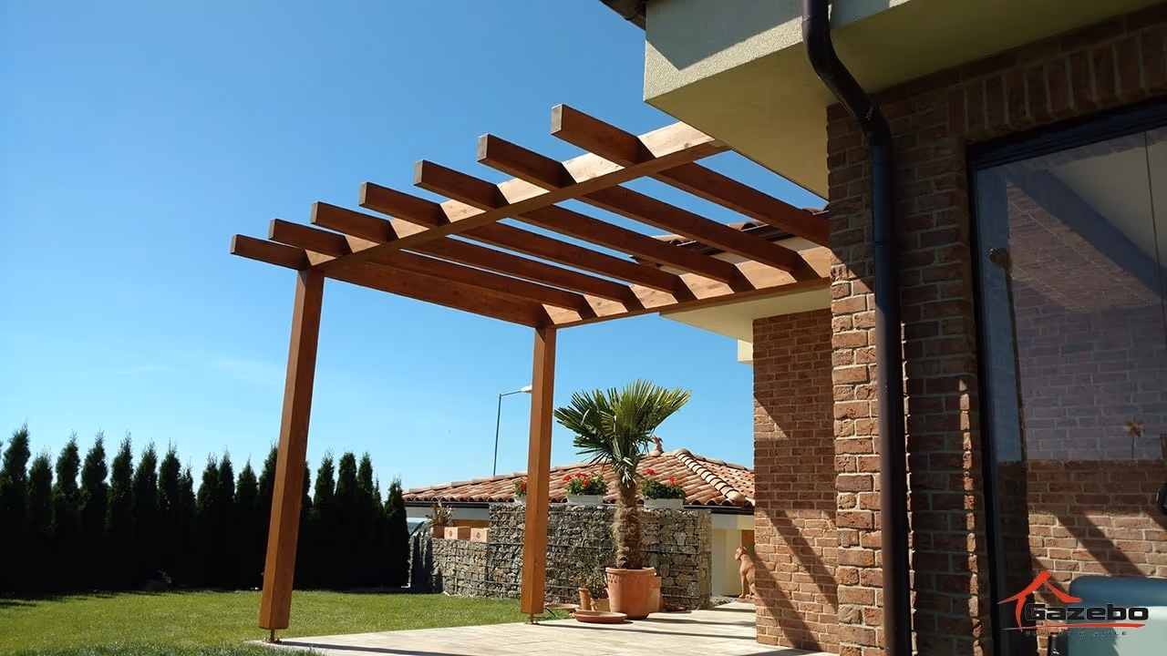Drevená pergola Fénix — realizácia 11