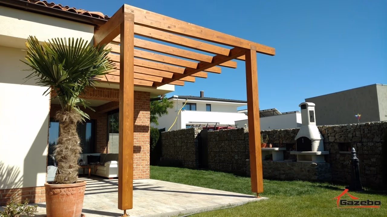 Drevená pergola Fénix — realizácia 8