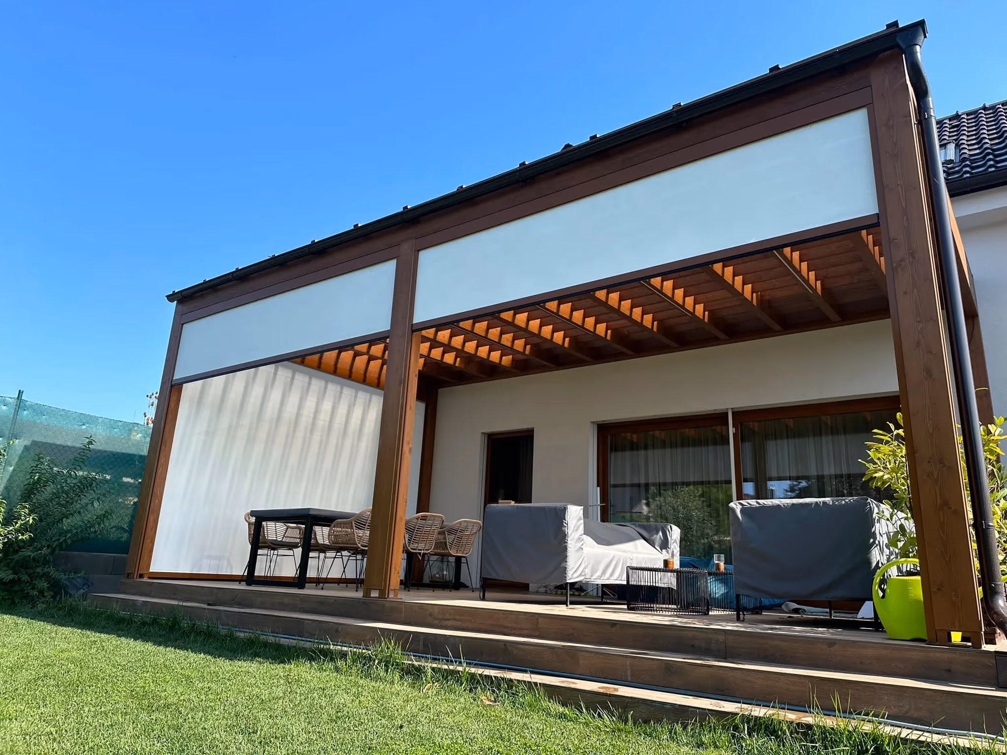 Drevená pergola Santorini — realizácia 8